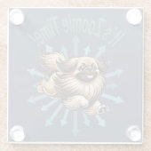 Es ist Zoomie Time Pekingese Glasuntersetzer (Rückseite)