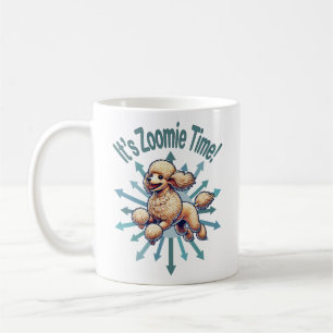 Es ist Zoomie Time Poodle Kaffeetasse