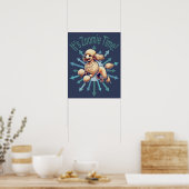 Es ist Zoomie Time Poodle Poster (Küche)