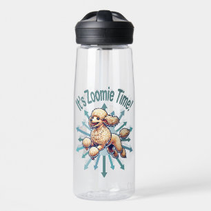 Es ist Zoomie Time Pudel Trinkflasche