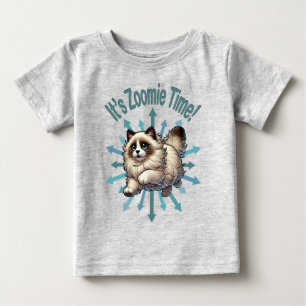 Es ist Zoomie Time Ragdoll Cat Baby T-shirt