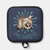 Es ist Zoomie Time Ragdoll Cat Topflappen (Vorderseite)