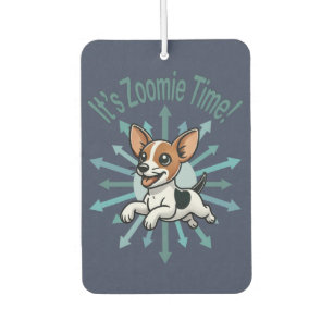 Es ist Zoomie Time Rat Terrier Autolufterfrischer