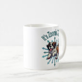Es ist Zoomie Time Saint Bernard Kaffeetasse (VorderseiteRechts)