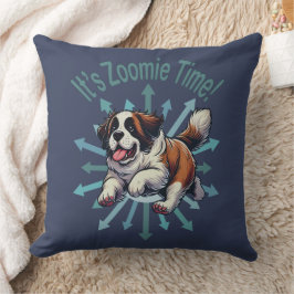 Es ist Zoomie Time Saint Bernard Kissen