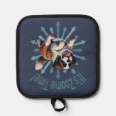 Es ist Zoomie Time Saint Bernard Topflappen (Vorderseite)