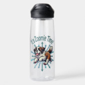 Es ist Zoomie Time Saint Bernard Trinkflasche (Rückseite)