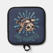 Es ist Zoomie Time Scottish Fold Cat Topflappen (Vorderseite)