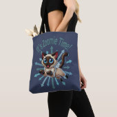 Es ist Zoomie Time Siamese Cat Tasche (Von Nahem)