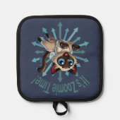 Es ist Zoomie Time Siamese Cat Topflappen (Vorderseite)