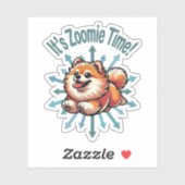 Es ist Zoomie Time Spitz Aufkleber (Blatt)