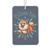 Es ist Zoomie Time Spitz Autolufterfrischer (Rückseite)