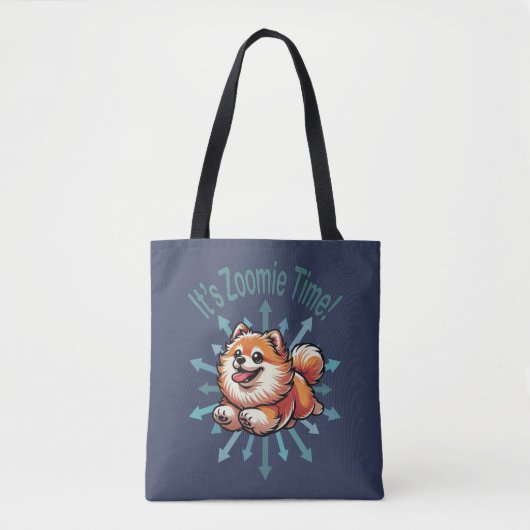 Es ist Zoomie Time Spitz Tasche (Vorderseite)