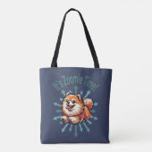 Es ist Zoomie Time Spitz Tasche (Rückseite)