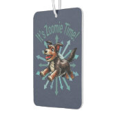 Es ist Zoomie Time Terrier Mutt Autolufterfrischer (Links)