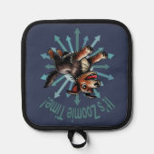 Es ist Zoomie Time Terrier Mutt Topflappen (Vorderseite)