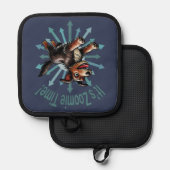 Es ist Zoomie Time Terrier Mutt Topflappen (Vorderseite/Rückseite)