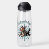Es ist Zoomie Time Terrier Mutt Trinkflasche (Rückseite)