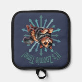 Es ist Zoomie Time Tortoise Muschel Cat Topflappen (Vorderseite)