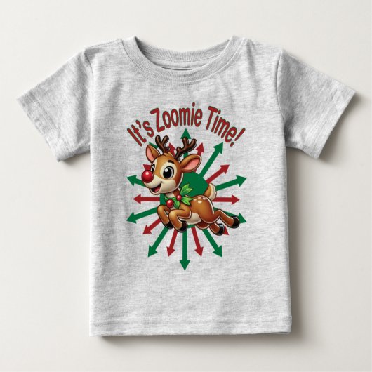 "Es ist Zoomie Time! Weihnachtsmann Baby T-shirt (Vorderseite)