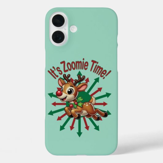 "Es ist Zoomie Time! Weihnachtsmann Case-Mate iPhone Hülle (Rückseite)