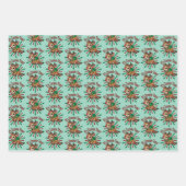 "Es ist Zoomie Time! Weihnachtsmann Geschenkpapier Set (Vorderseite 3)