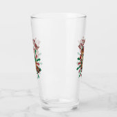 "Es ist Zoomie Time! Weihnachtsmann Glas (Links)