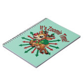 "Es ist Zoomie Time! Weihnachtsmann Notizblock (Linke Seite)