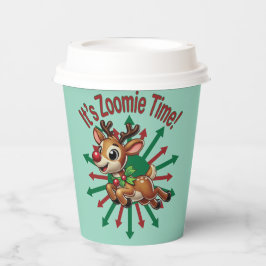 "Es ist Zoomie Time! Weihnachtsmann Pappbecher