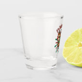 "Es ist Zoomie Time! Weihnachtsmann Schnapsglas (Links)