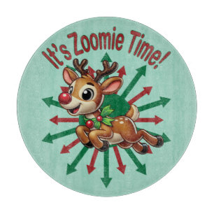 "Es ist Zoomie Time! Weihnachtsmann Schneidebrett