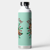"Es ist Zoomie Time! Weihnachtsmann Trinkflasche (links)