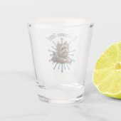 Es ist Zoomie Time Yorkshire Terrier Schnapsglas (Rückseite)