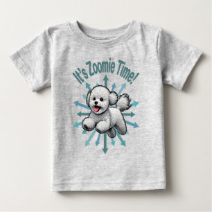 Es ist Zoomie-Zeit Bichon Frise Baby T-shirt