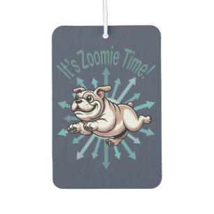 Es ist Zoomie Zeit Bulldogge Autolufterfrischer