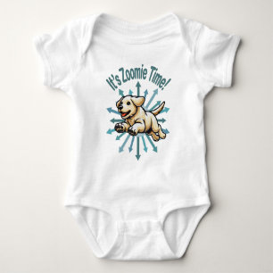 Es ist Zoomie Zeit Golden Lab Baby Strampler