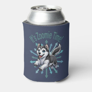 Es ist Zoomie-Zeit Husky Dosenkühler