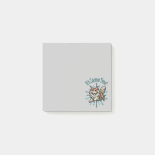 Es ist Zoomie Zeit Maine Coon Katze Post-it Klebezettel