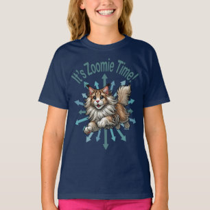 Es ist Zoomie Zeit Maine Coon Katze T-Shirt