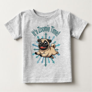 Es ist Zoomie Zeit Mops Baby T-shirt