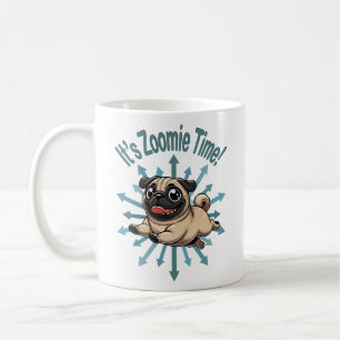 Es ist Zoomie Zeit Mops Kaffeetasse