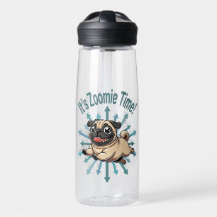 Es ist Zoomie Zeit Mops Trinkflasche