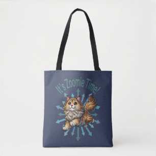 Es ist Zoomie Zeit Norwegische Waldkatze Tasche