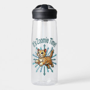 Es ist Zoomie-Zeit Tigerkatze Trinkflasche