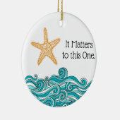 Es ist zu diesem einem Starfish von Bedeutung Keramikornament (Rechts)