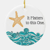 Es ist zu diesem einem Starfish von Bedeutung Keramikornament (Hinten)