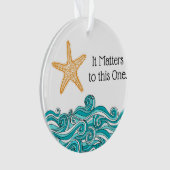 Es ist zu diesem einem Starfish von Bedeutung Ornament (Vorderseite)