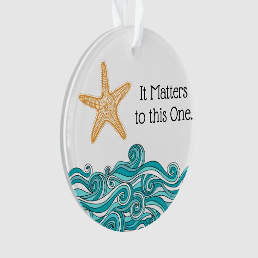 Es ist zu diesem einem Starfish von Bedeutung Ornament (Vorderseite)