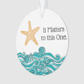 Es ist zu diesem einem Starfish von Bedeutung Ornament (Vorderseite)