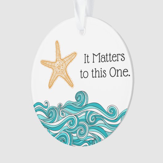 Es ist zu diesem einem Starfish von Bedeutung Ornament (Vorderseite)